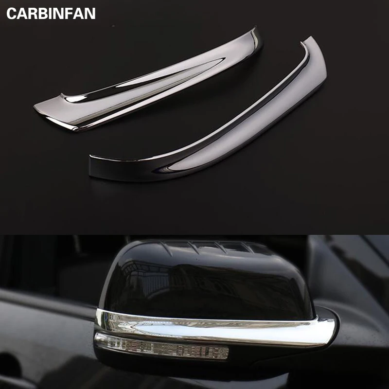 ABS хромированное зеркало для стайлинга автомобиля накладка на заднего вида 2