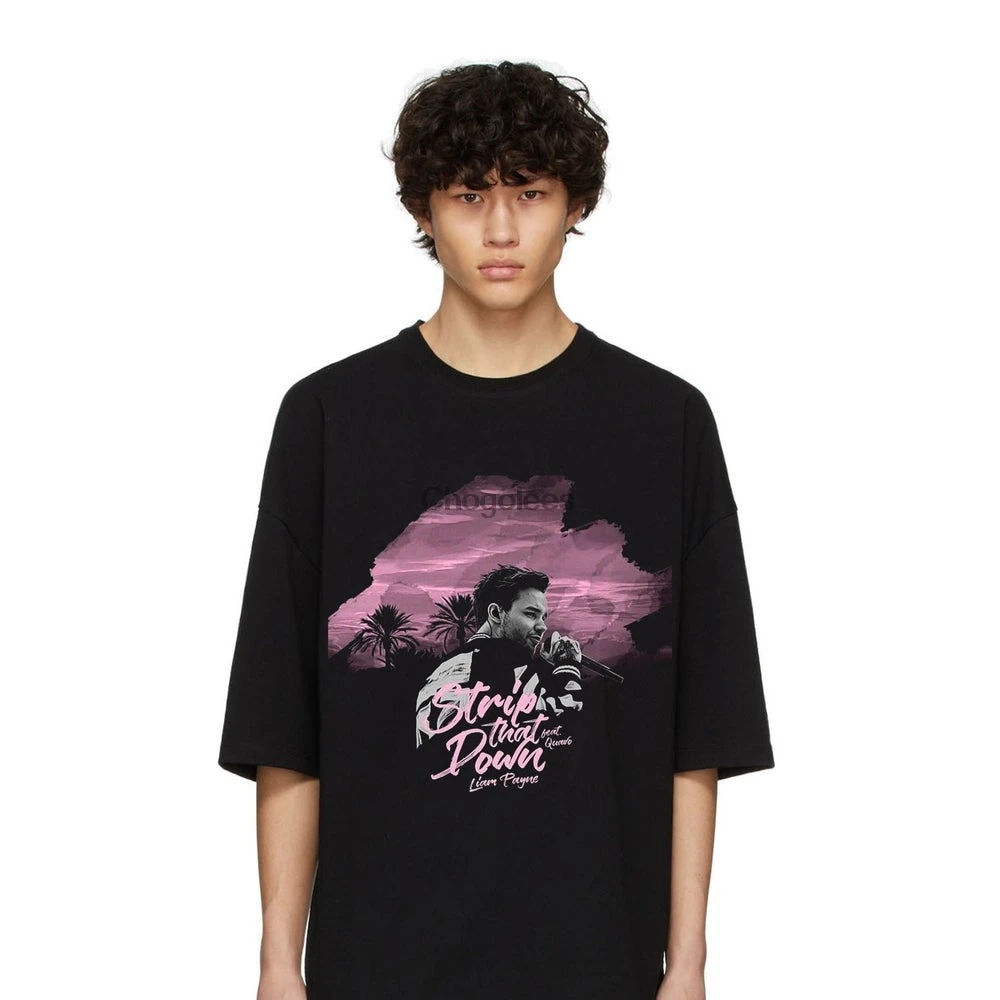 Футболка с Лиамом пэйне футболка большого размера одним направлением Лиам Мерч