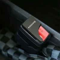 1pc hidden zinc alloy car safety seat belt buckle clip for skoda kodiaq car accessories