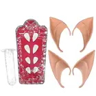 Зубы вампира, сказочные уши эльфа, клыки оборотенка, клыки, протезы, реквизит для костюма на Хэллоуин, накладные зубы, комплект эльфа с ушами для вечерние НКИ, украшение сделай сам