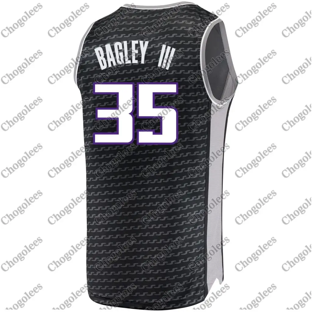 

Men Basketball Jersey Marvin Bagley III Sacramento Branded Draft First Round Pick Fast Break Jersey Black Statement Edition