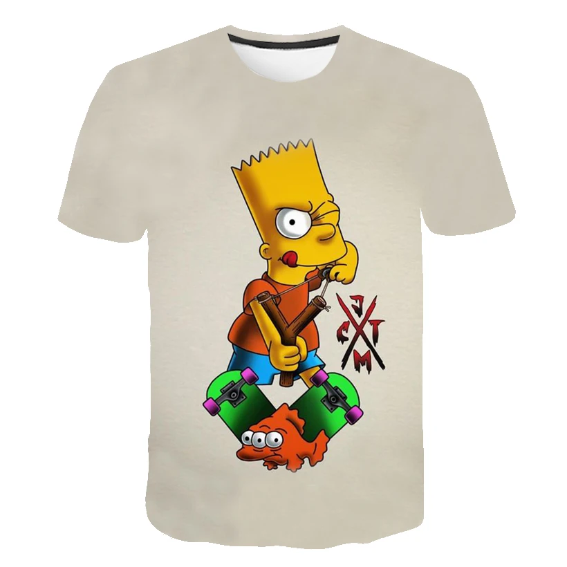 

Summer new style fashion casual personality childlike eye-catching polyester short-sleeved T large size comfortable men and wome