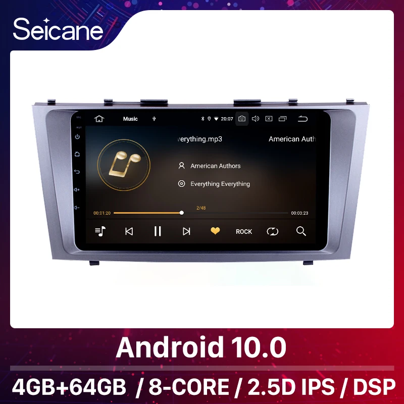 Seicane 4 + 64 гб Android 10 0 автомобильное радио GPS Navi 9 дюймов для Toyota CAMRY 2007 2008 2009 2010 2011