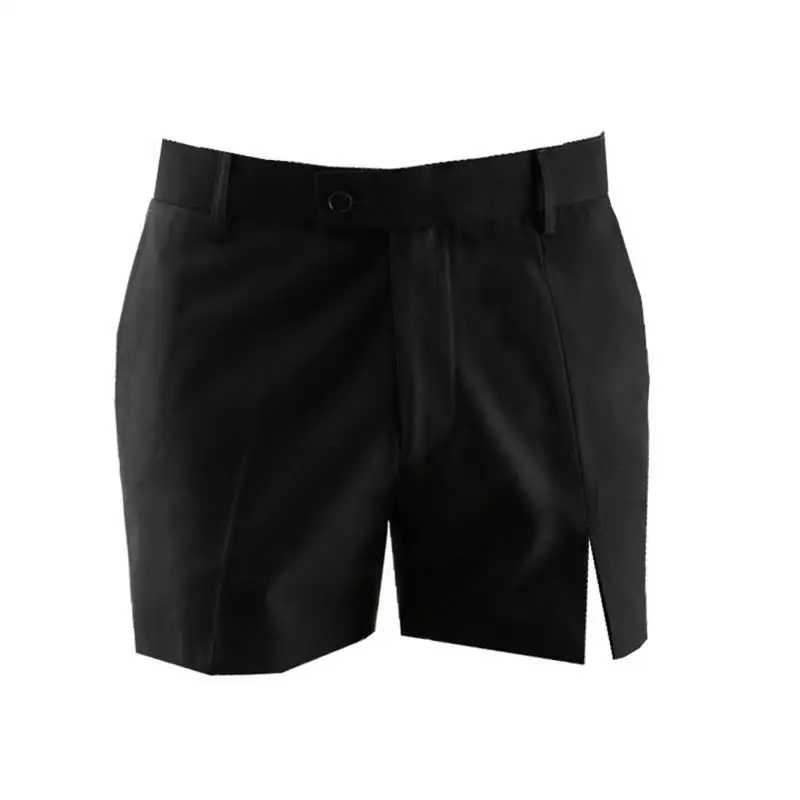 Men's Super Short Slit Shorts Summer New European And American Style Youth Fashion Urban Trend Slim Design Suit Shorts