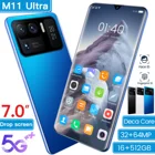 M11 ультра 7,0 дюймового смартфона глобальная версия Полный экран Android телефон 7200 мАч, 16 ГБ Оперативная память + 512 ГБ ROM4G LTE 5G телефонной сети