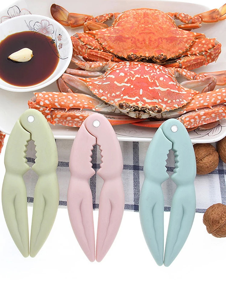 

Creative Crab Claw Clips Seafood Shell Opener Lobster Crab Cracker Sheller Walnut Nut Clamp Household Kitchen Seafood Tool