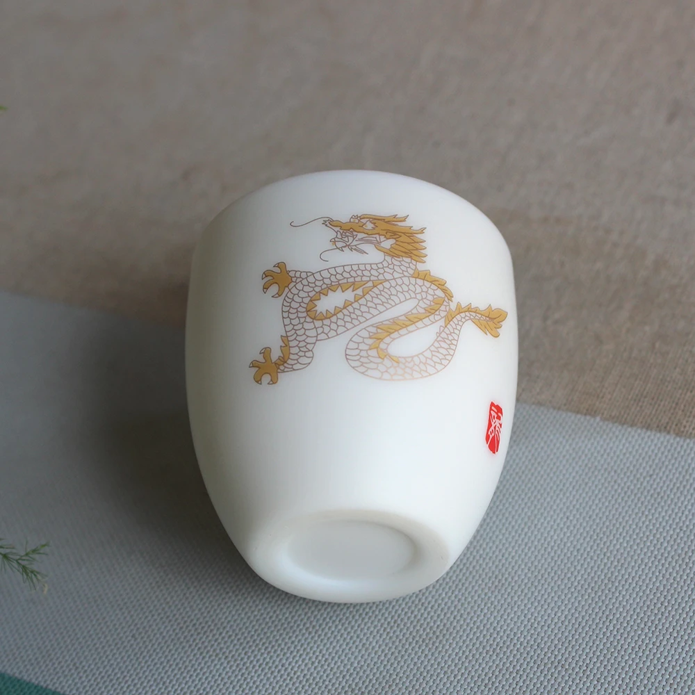 Китайская керамическая чайная чашка 110 мл белый фарфоровый чайный горшок Ручная