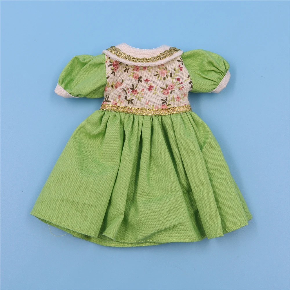 Одежда для кукол Blythe 1/6 в белом платье зеленом аниме | Игрушки и хобби
