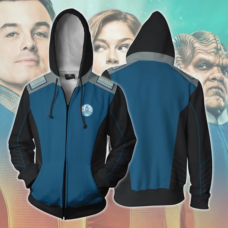 Коричневый Звездное открытие Косплей молния толстовки Вселенная Trek пальто куртка унисекс Толстовка - Цвет: Коричневый