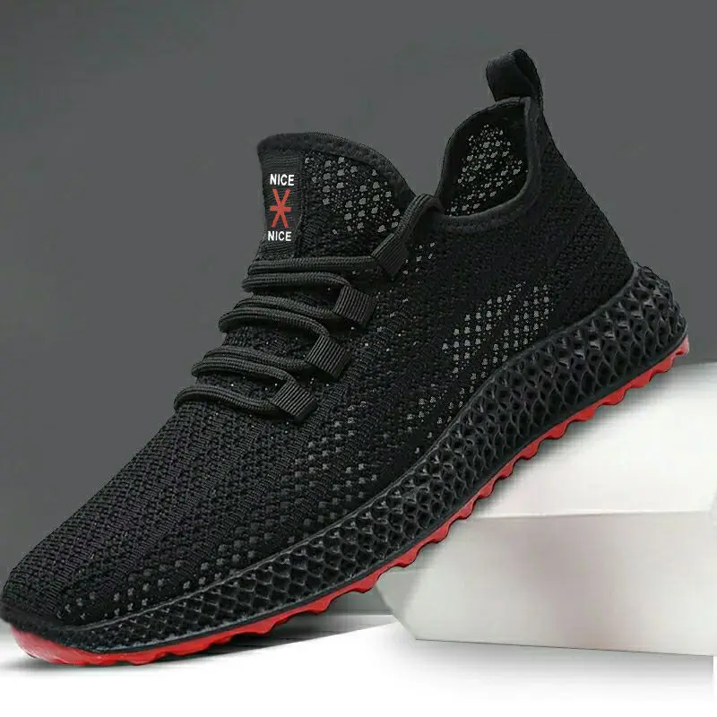 

New fashion Men Sneakers Mesh Casual Shoes Lac-up Mens Shoes Lightweight Vulcanize Shoes Walking Sneakers