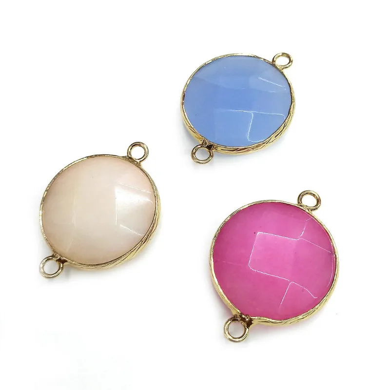 

Натуральный камень, агат, подвеска круглой формы для изготовления ювелирных изделий, сделай сам, элегантное ожерелье, браслет, аксессуары