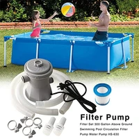 pool filter pump kit electric swimming pool durable reusable swimm pool water purifier filter pump hoses electric filter pump