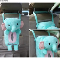 auto cartoon chair back hanging paper towel cute bear tissue boxes tissue holder backseat napkin case car interior accessories