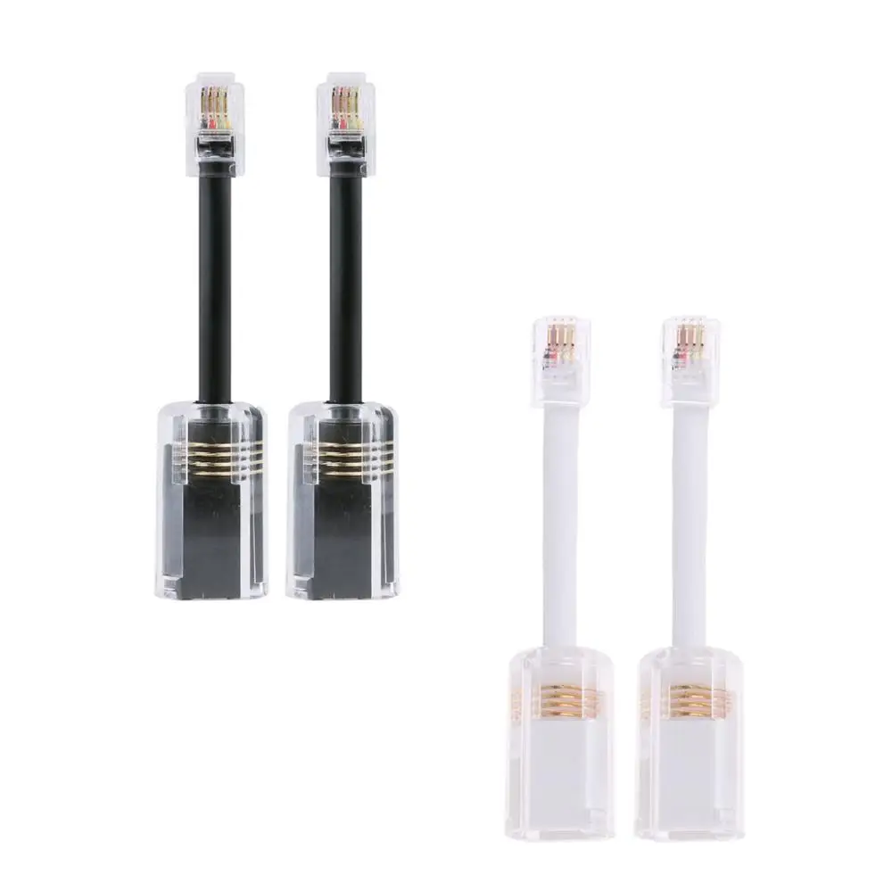 2 шт. универсальные кабели для телефонных проводов поворачивающиеся на 360