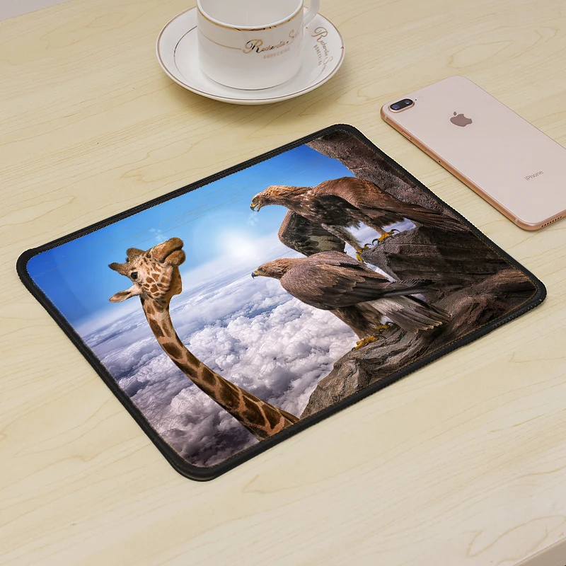 

MRGLZY Small Mouse Pad Computer Game Console Mouse Pad Game Accessories Notebook Table Mat Student Table Mat Large Animal