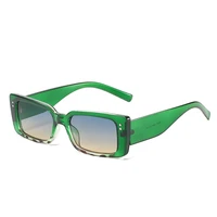 2021 fashion small rectangle colorful sunglasses women retro gradient eyewear men cat eye nail sun glasses shades uv400