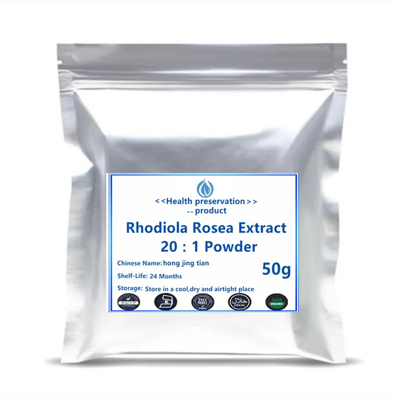 

100% Natural Rhodiola Rosea Extract powder 20:1 salidroside rosavin free shipping