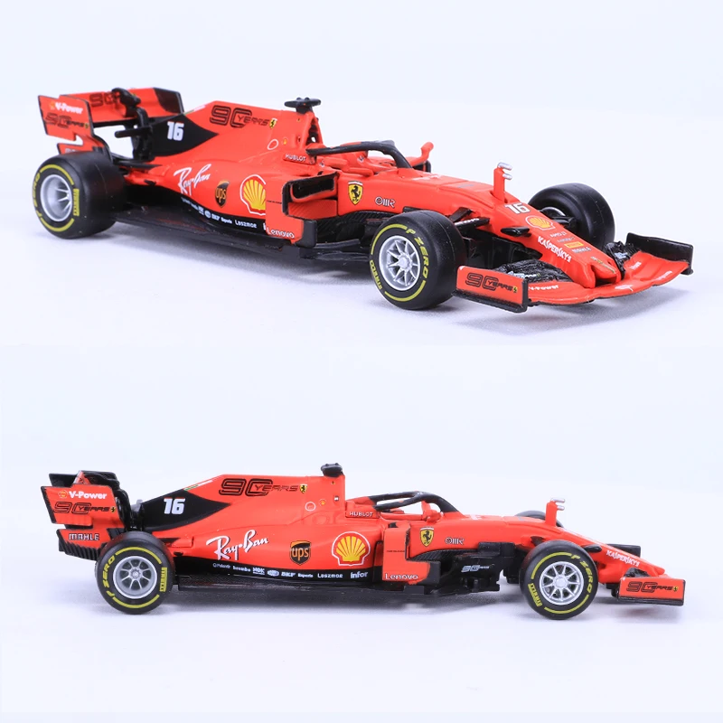 Bburago 1/43 1:43 SF90 Ferrari Leclerc Vettel No5 No16 F1 формула 1 гоночный автомобиль литье под давлением дисплей пластиковая модель детская игрушка