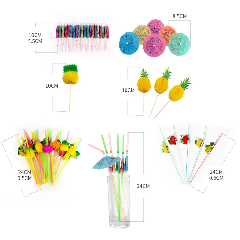 

300pcs Umbrellas Picks Cake Picks Creative Beautiful Cocktail Drink Fruits Dessert Picks for Party Bar
