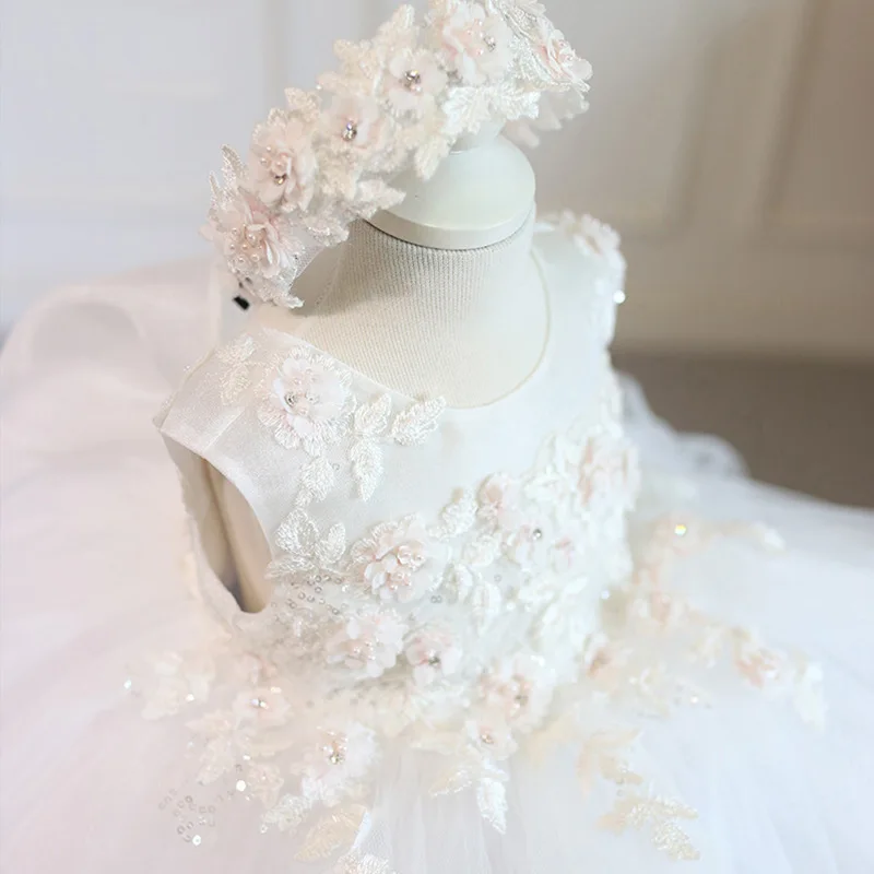 Летнее платье для девочек элегантное детское праздничное принцессы свадебное