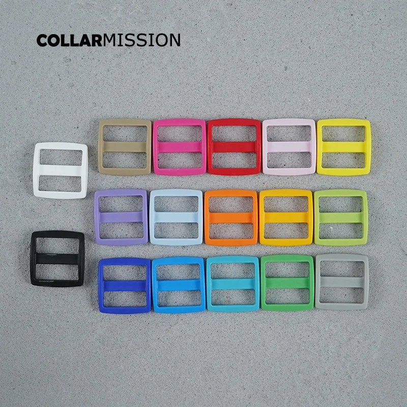 

50pcs/lot Colorful high quality plastic Tri-Glid clasp side release for 25mm Webbing diy dog collar accessory buckle 17 colours