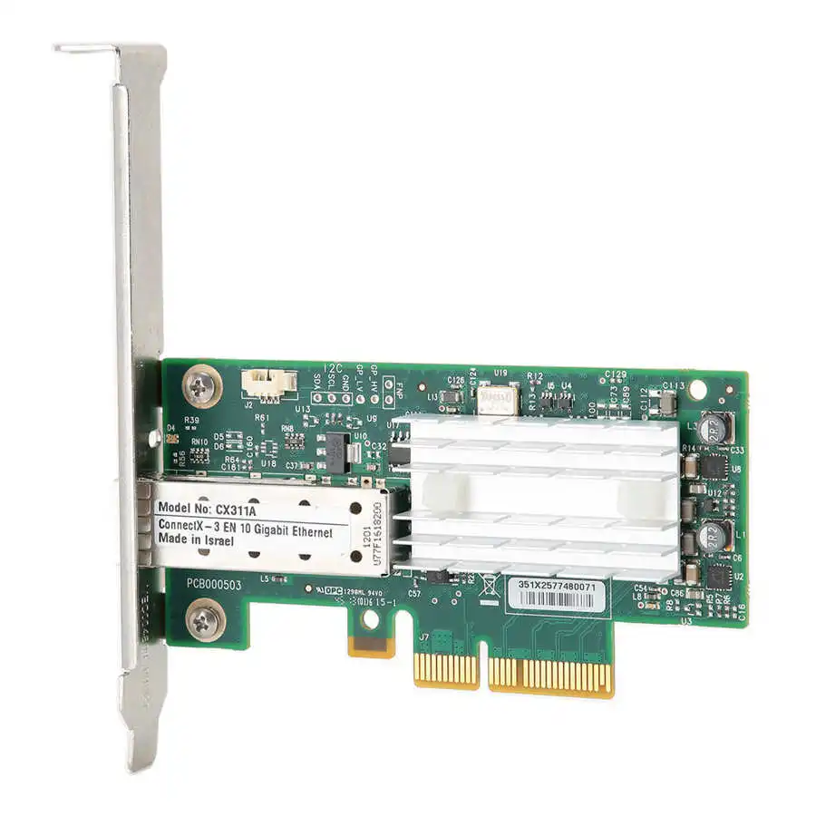 

Сетевая карта для Mellanox CX311A-XCAT, 10 ГБ, PCI Express, один порт, Ethernet, сетевые серверы, адаптер для хранения настольных компьютеров