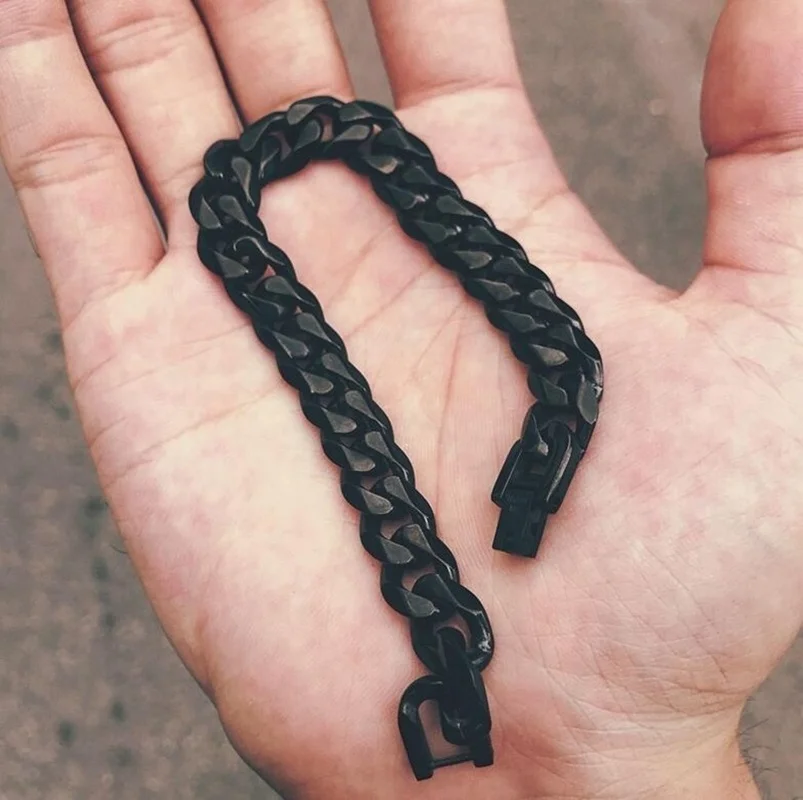 Мужские высококачественные металлические цепи кубинские звенья Аксессуары