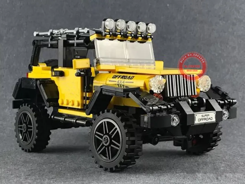 Новый MOC внедорожник Приключения Fit Technic джип автомобиль грузовик набор