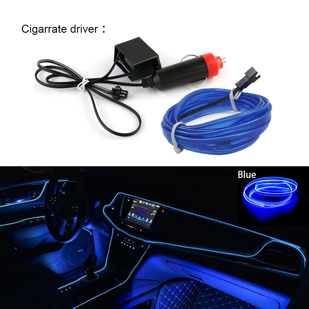 Car styling Interior Decoration Decorative Lamp for Mitsubishi ASX Outlander Lancer EX Pajero Opel Mokka Volvo S60 V60 XC60|Наклейки на
