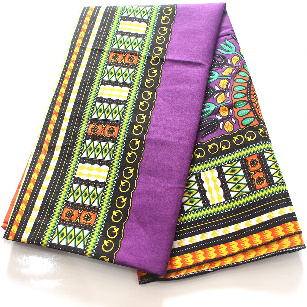 Африканский Дашики Dashikiage 2019 с красочным рисунком 100% хлопчатобумажная