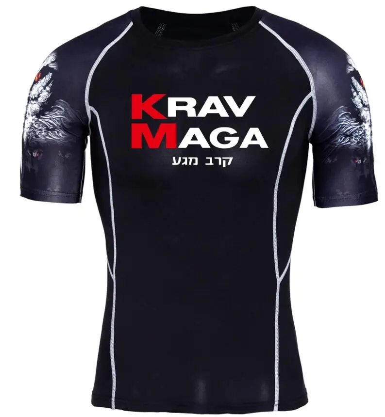 Мужские футболки s Israel krav Maga компрессионные 3D подростковые Трикотажные изделия с