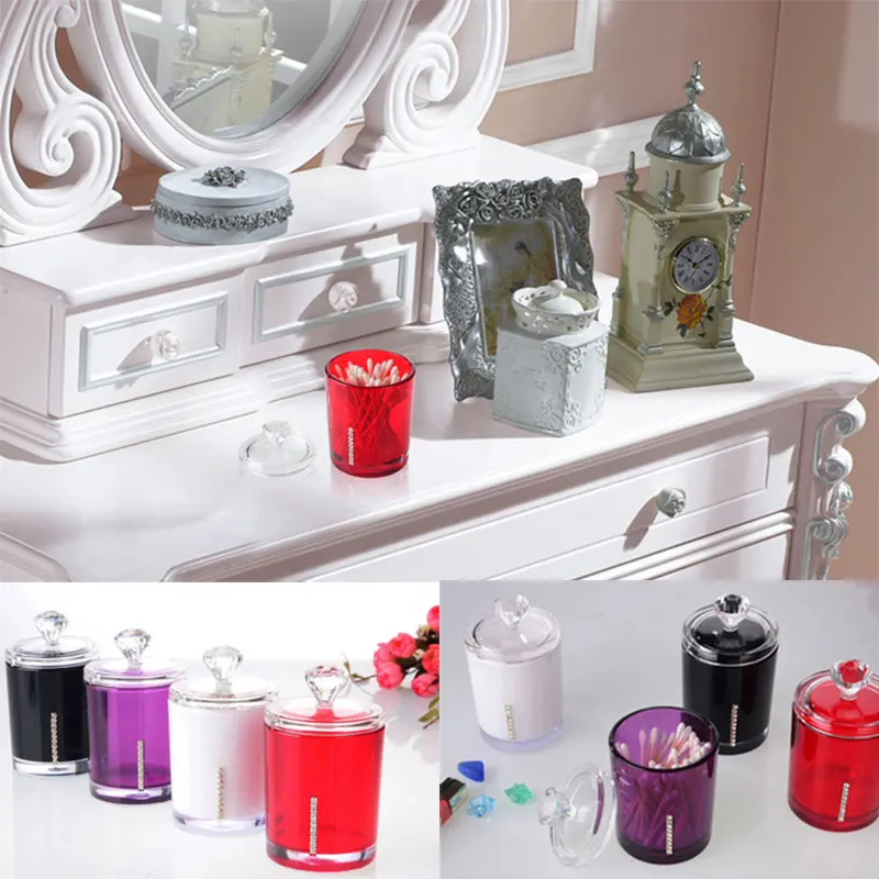 

Acrylic Toothpick Dispenser Cotton Bud Tip Stick Container Box Holder Swabstick Case Can EY669