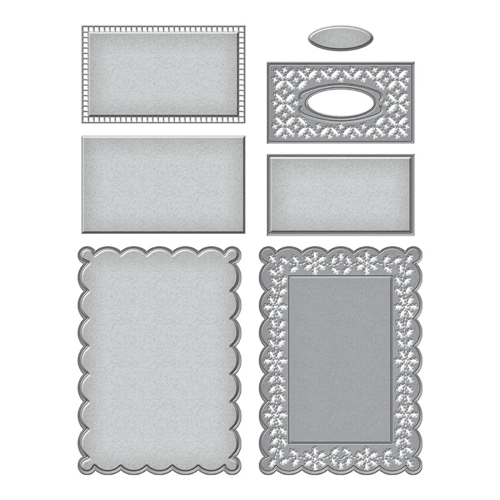 

Eyelet Lace Frame from the Garden Shutters Collection New Metal Cutting Dies Diy Scrapbook Diary Decoration Embossing Template