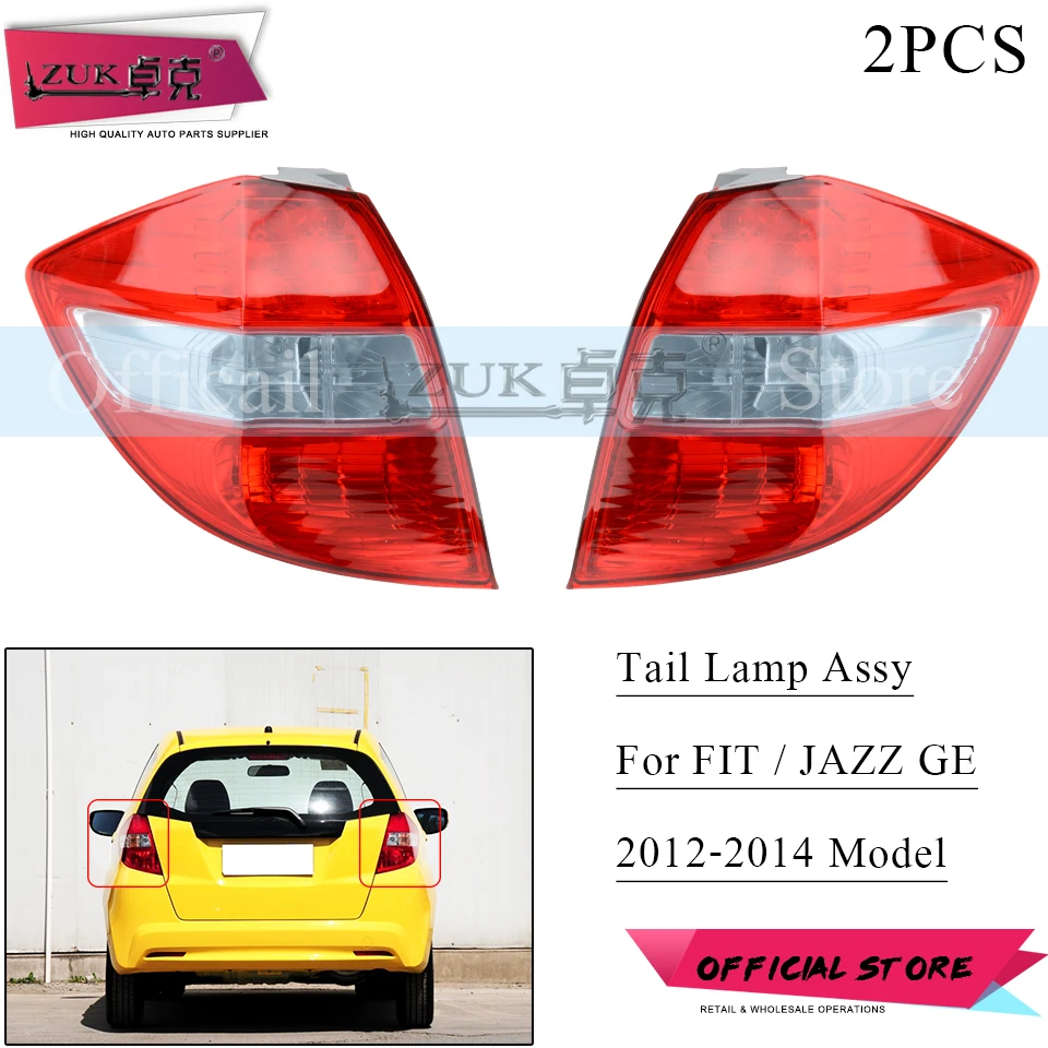 ZUK 2 предмета внешний задний бампер светильник для HONDA FIT Джаз GE6 GE8 2012 2013 2014 фонарь