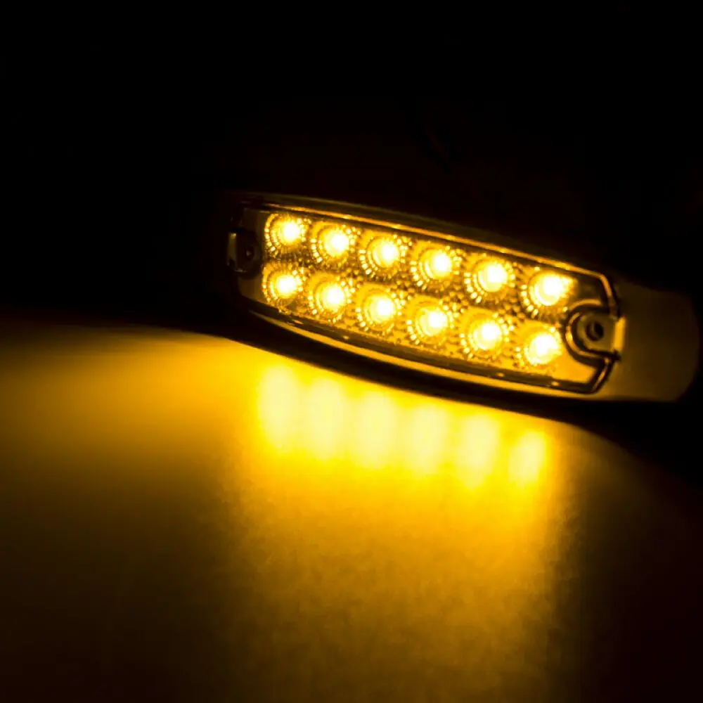 Светодиодные боковые габаритные огни хромированные фонари для грузовиков