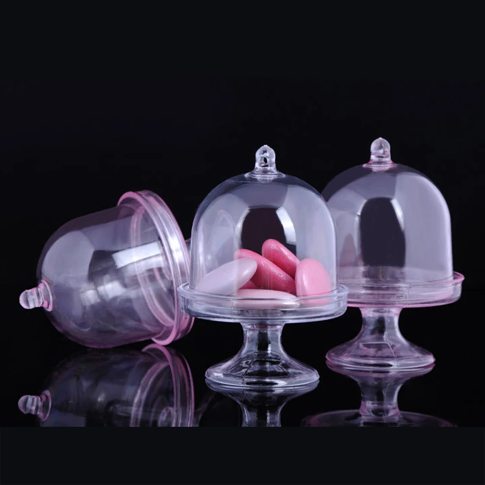 12 шт./лот прозрачный пластиковый поднос коробка конфет для самостоятельной