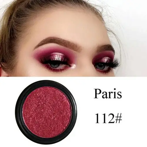 12 Paris 24 Цвета Пигмент блестящие тени для век портативные натуральные тени для век Косметическая Палетка тени для век TSLM2 - Цвет: 12 Paris