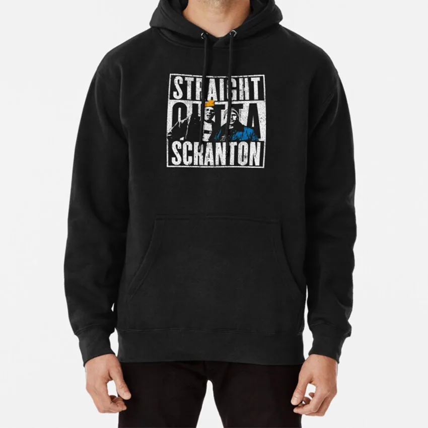 

Straight Outta Scranton - Lazy Scranton Hoodie The Office Office Dwight Schrute Jim Halpert Pam Beesly Steve Carell Dunder