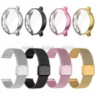 Металлический ремешок для Samsung Galaxy Watch Active 2 40 мм 44 мм, защитный чехол для ремешка, аксессуары для часов 3 41 мм 45 мм