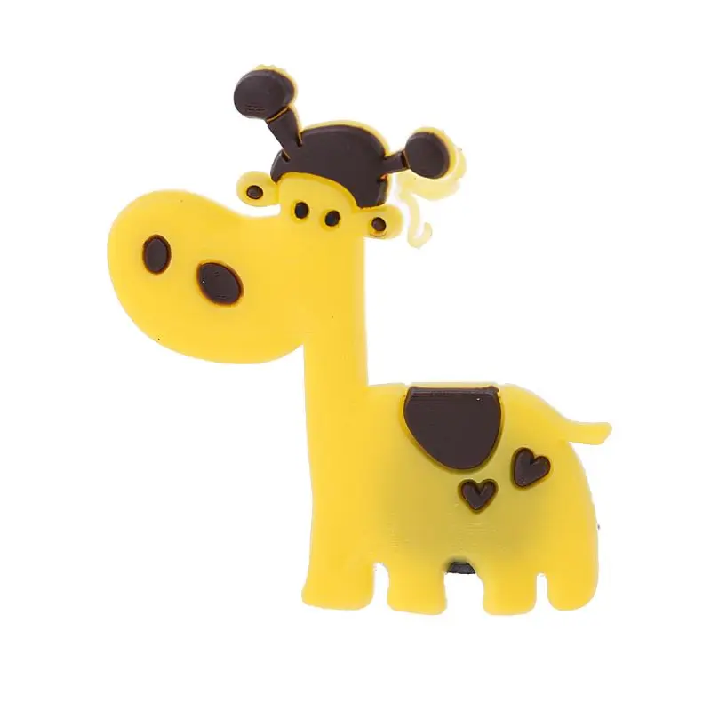 Силиконовые Мультяшные магниты на холодильник с изображением животных белая