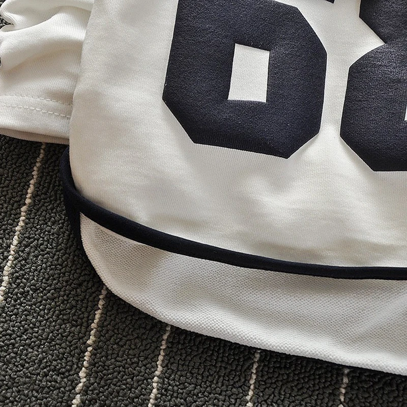 Хорошее качество осень 2021 футболка для маленьких девочек и мальчиков Детские