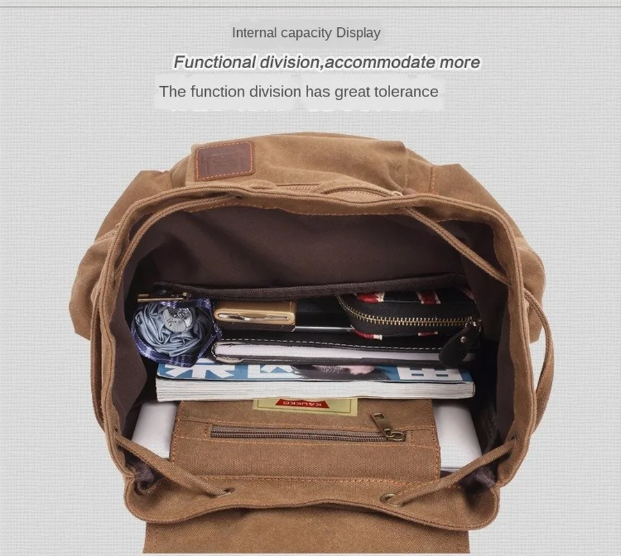 

Backpack unisex 2020 canvas bag trend casual men's bag outdoor shoulder computer backpack student casual school bag backpacks