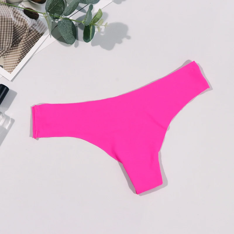 

Hot Silk Sexy Women Thongs G String Seamless Panties Low-Rise Ladies T-back Comfortable Lingerie for Female Underwear
