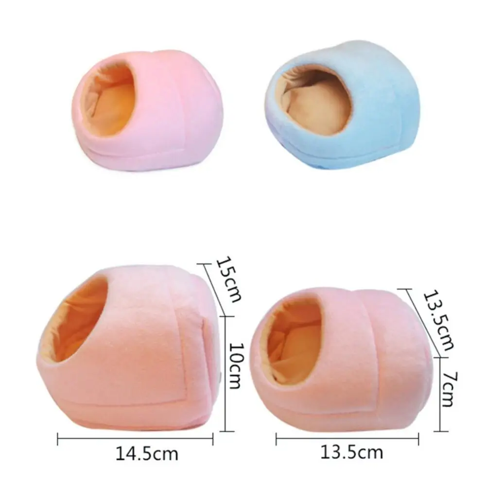 Кровати для маленьких домашних животных теплый утолщенный домик хомяка тапочки