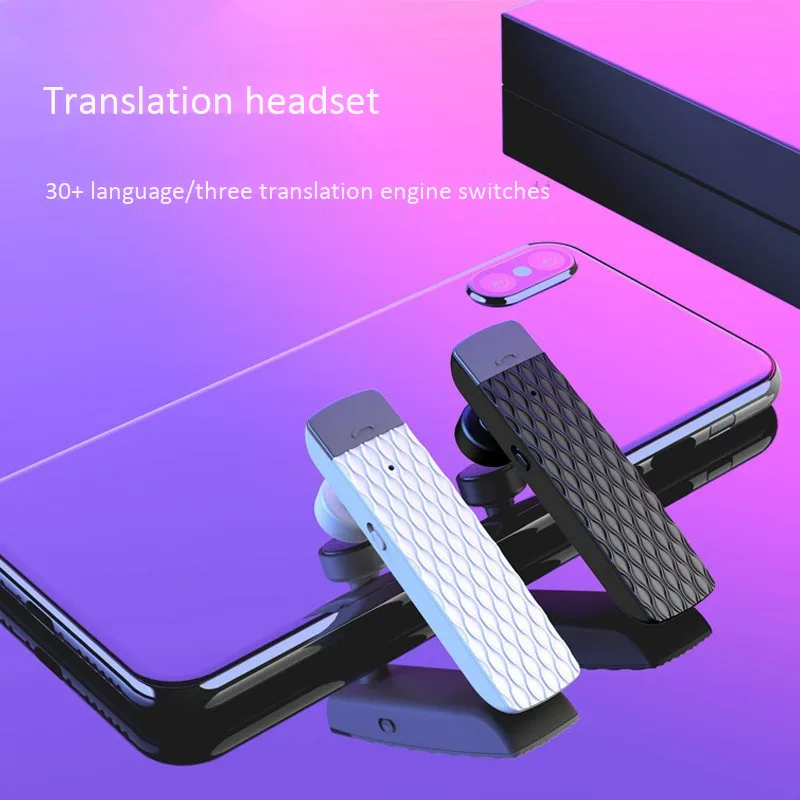Смарт-наушники с синхронным переводом на 33 языка французский поддержкой Bluetooth