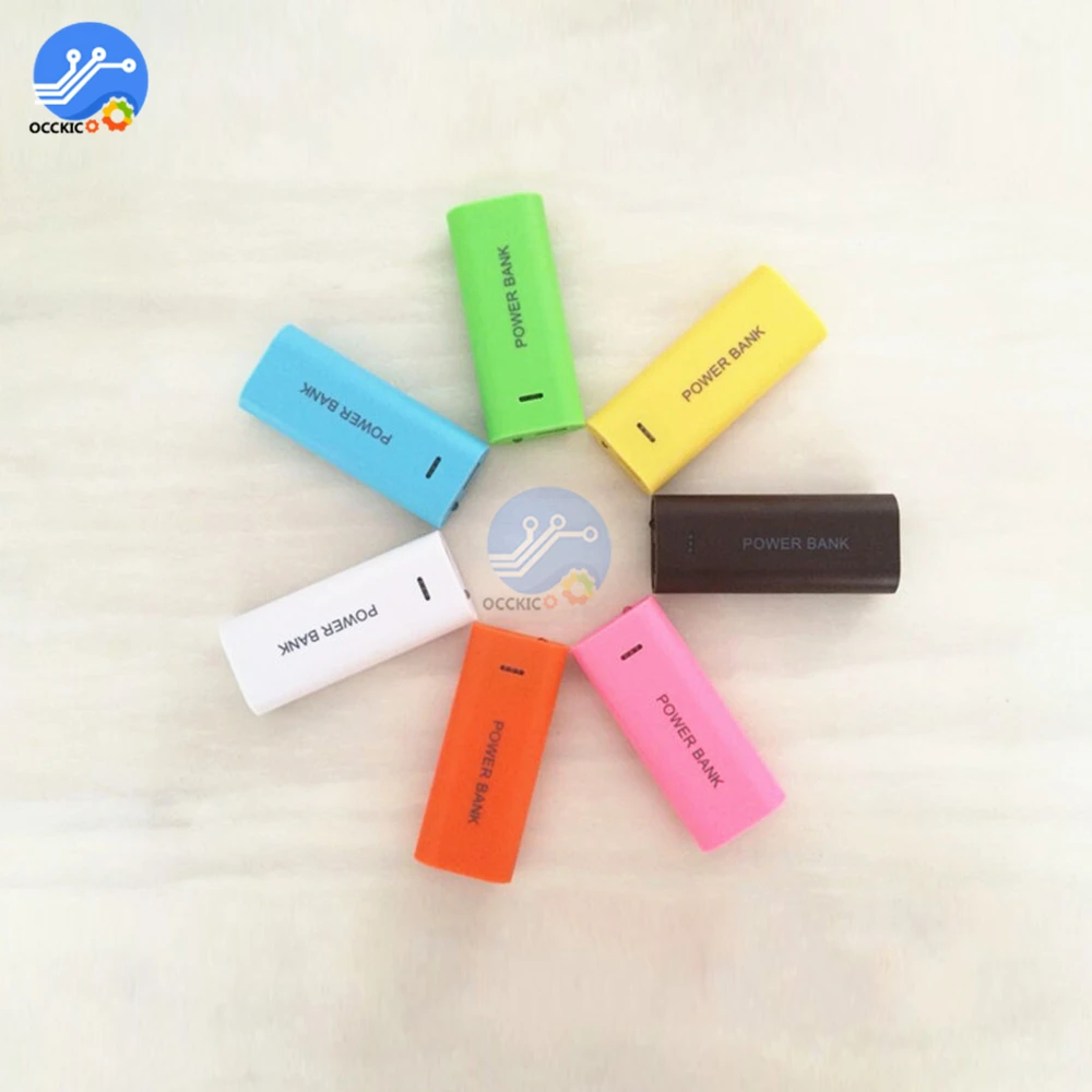 USB power банк питания 18650 контейнер под элемент 5V1A DIY kit без сварки аккумулятор