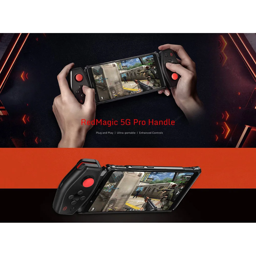 

Original ZTE RedMagic 5G E-Sports Handle For Nubia Red Magic 5G Handle Protection Case For Nubai RedMagic 5G GamePhone Gamepad