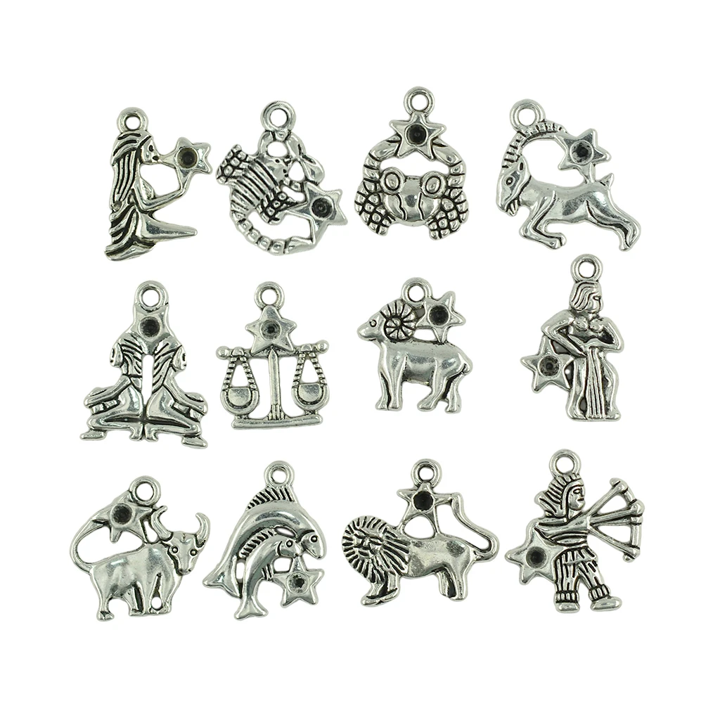 24 шт./лот подвеска в виде зодиака и созвездия очаровательные модные ювелирные