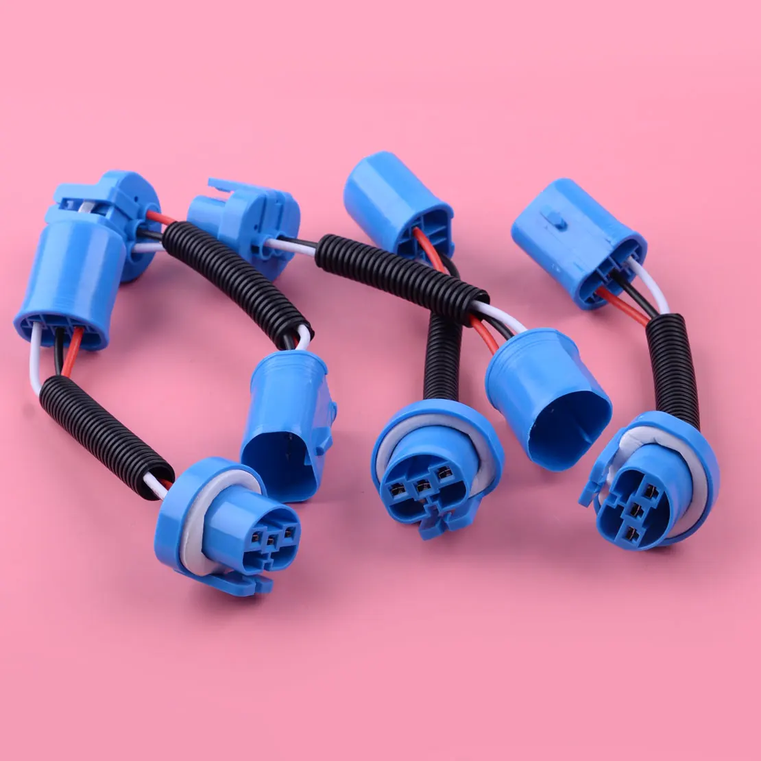 

5pcs Headlight Fog Driving Light Extension Wiring Harness Socket Connector Car Fit For 9007 9004 HB5