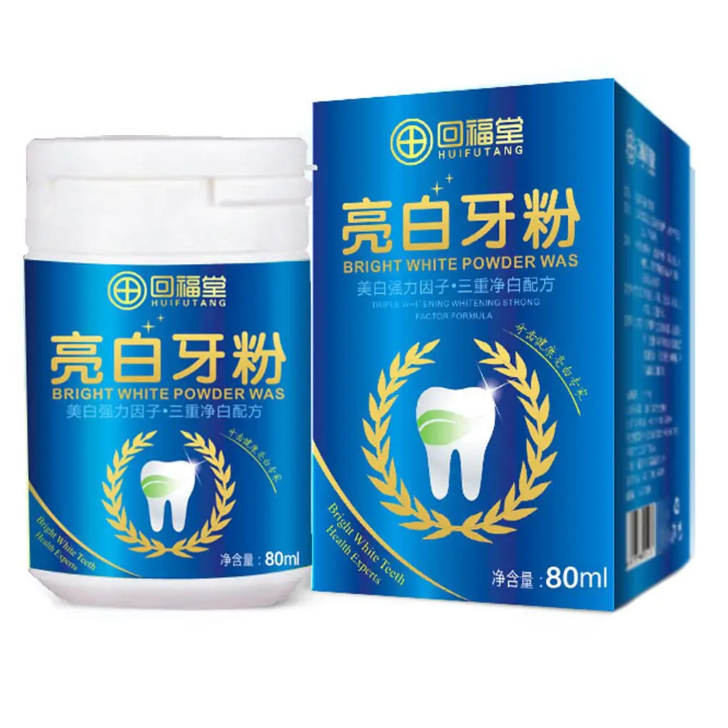 

80ml Magic Natural Pearl Tooth Brushing Powder Physical Teeth Whitener Detoxifying Whitening Dental Oral Cleaner